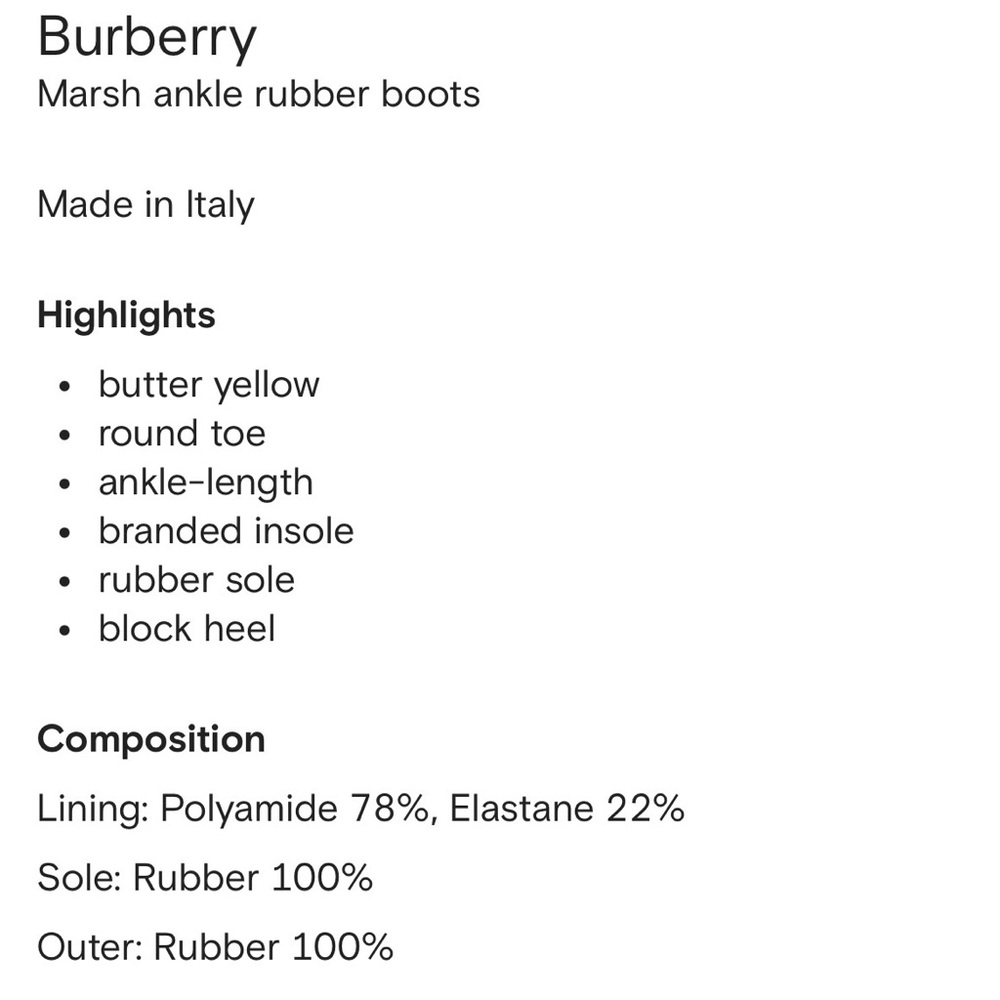 34. Burberry Marsh Ankle Rubber Boots - Picture 5 of 16